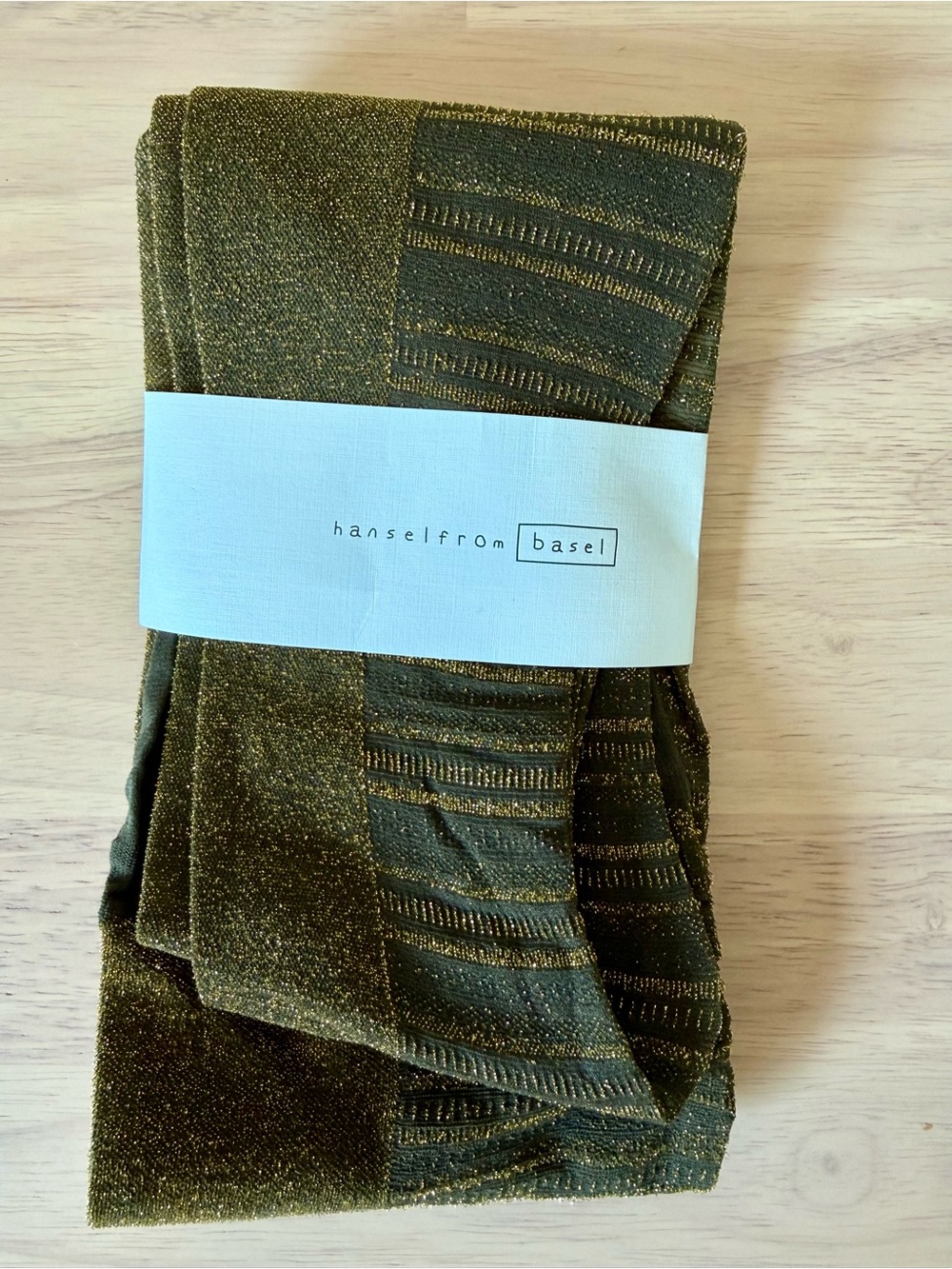 Hansel from basel metallic sparkle tights. Size XS/S